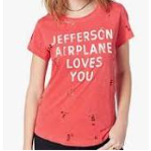 Lucky Brand Jefferson Airplane Tee-XS - Picture 1 of 4